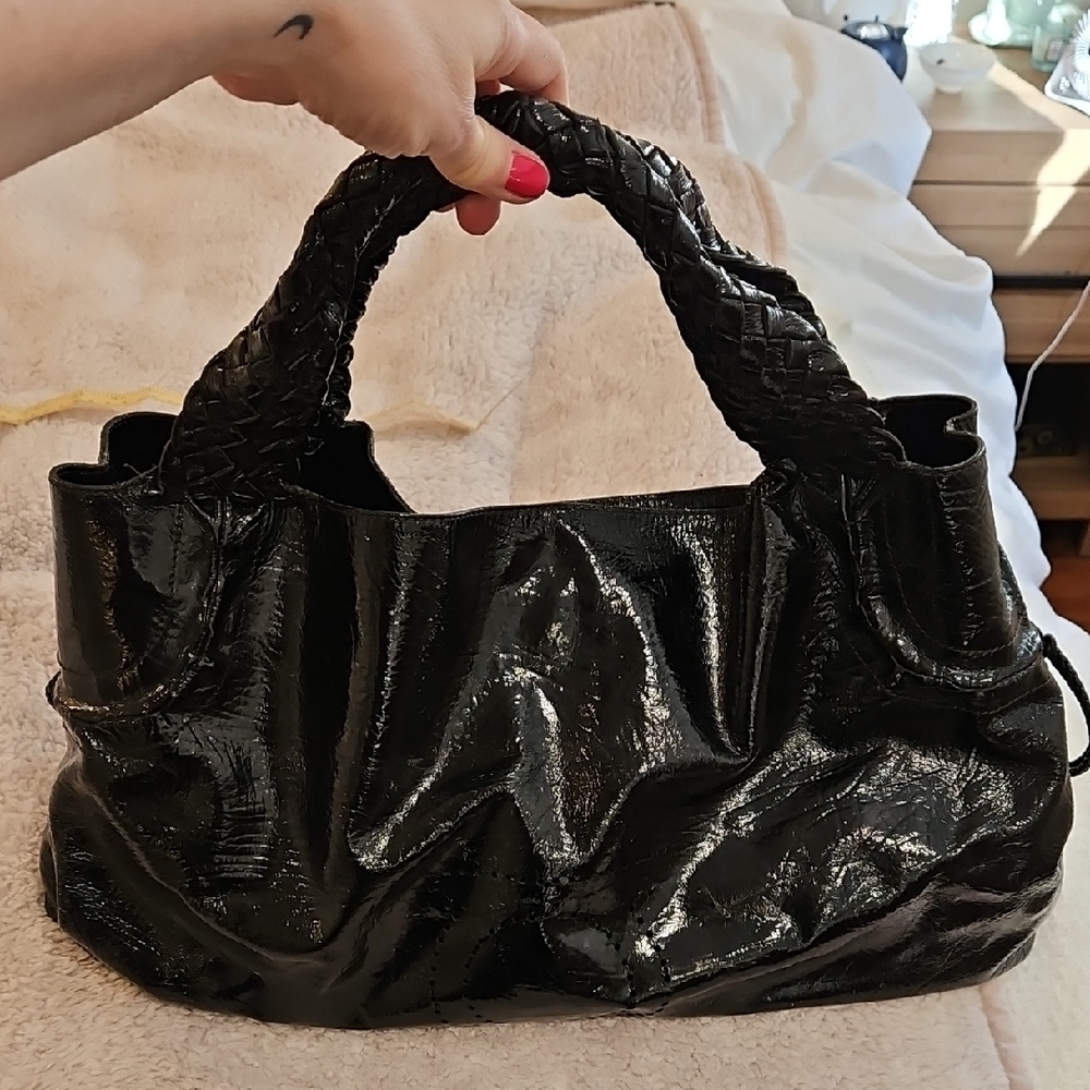 Salvatore Ferragamo Patent Leather Handbag